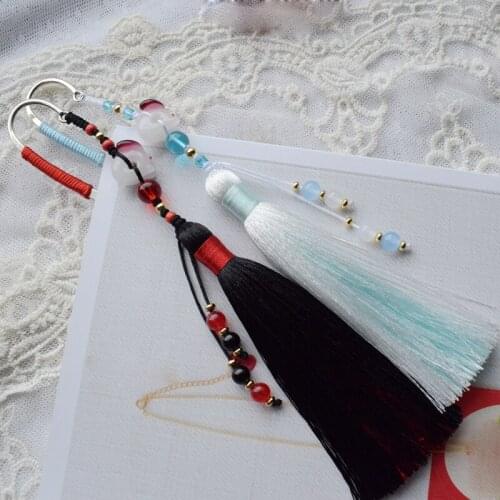 1pcs Grandmaster of Demonic Cultivation Tassels Bookmarks Metal Bookmark Cosplay Accessories Decor for Women Men Gift New