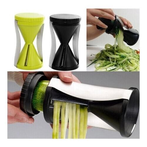 1PCS Funnel Model Spiral Slicer Vegetable Shred Device Cutter Cooking Tool Carrot Piece Grater New Kitchen accessories 5N1119