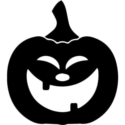 14.4X16.2CM Laughing Pumpkin Face Door Window Decoration Car Sticker Decals