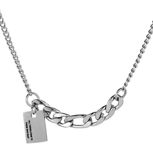 316L Stainless Steel Fashion Fine Jewelry Hip Hop Street The Brightes Star Charms Chain Choker Necklaces Pendants For Women Men