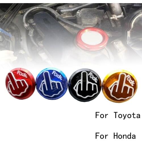 4 Color Individual decoration Engine Oil Fuel Filler Billet Cap Tank Cover For Toyota Honda Subaru