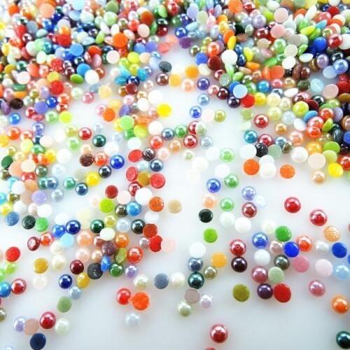 5000pcs/lot 3MM Glass Ceramics Flat back Mixed Colors Nail Art Decorations Painting Flatback Rhinestones BL27