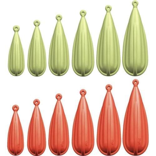 6pcs Fishing Practice Plug Luminous Rubber Casting Plug Improving Throwing Beginner Throwing Practice Tool Fishing Accessories