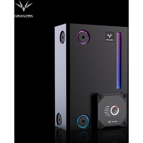 Bykski Granzon G1/4" PC Build Water Tank With Digital PWM Integrated DDC Pump,Square Reservoir,Max 6M Lift ,GE-A180