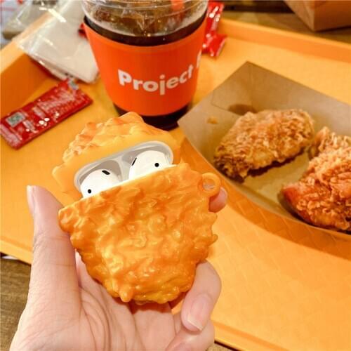 Fried chicken Case for Huawei freebuds 3 pro 4 Earphone Box Cover Soft Bluetooth Wireless Protect Case for Huawei freebuds pro