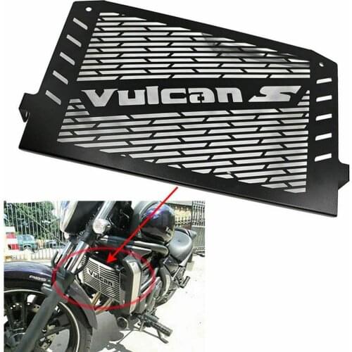 Black Motorcycle Aluminum Radiator Grille Guard Cover Shield for Kawasaki Vulcan S 650 EN650 2015 2016