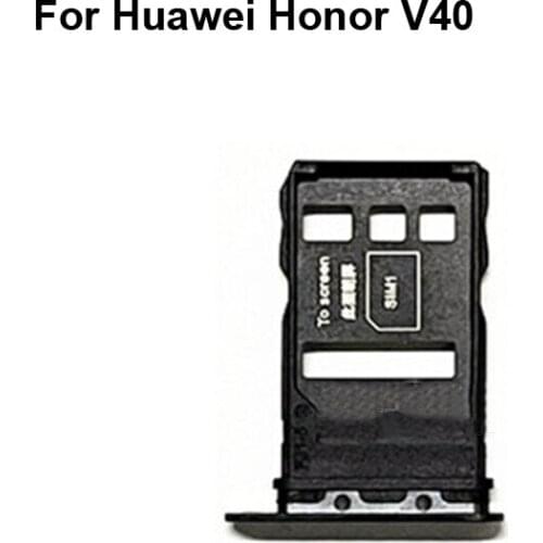 For Huawei Honor V40 SIM Card Tray + Micro SD Card Tray Holder Slot Adapter Socket For Huawei Honor V 40