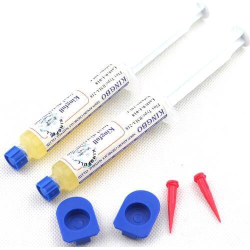 2 pcs/Lot KINGBO RMA-218 10CC Flux Paste high quality Solder Flux for BGA solder station Soldering Rework