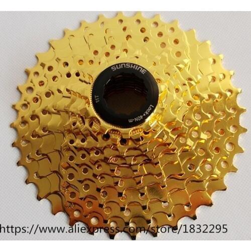 High quality MTB 9/10/11 speed bike Cassette flywheel27/30/22 Speed Gold freewheel Mountain Bike casette