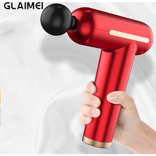 Fascil massage gun with 6heads high frequency massage gun for muscle relax body relaxation Electric massager with portable bag
