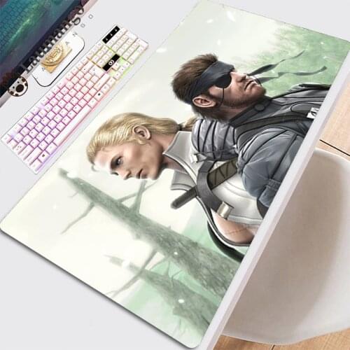 Table Pads Mouse Pad Computer Extended Anime Gamer Cabinet Keyboard Speed Hot With Mousepad Deskmat Mause Mats Metal Gear Solid