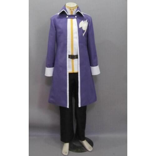2017 New Arrival Anime Fairy Tail Gray Fullbuster Cosplay Costume Purple Version Customized