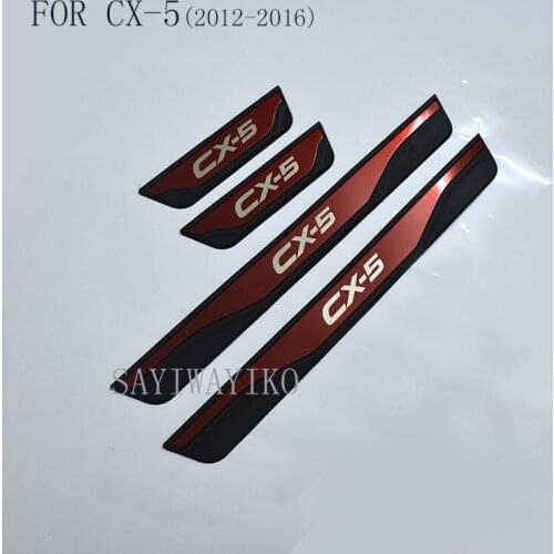 FIT For Mazda CX-5 Cx5 2013 2014 2015 2016 Door Sill Scuff Plate Welcome Pedal Stainless Steel Car Styling Car Accessories