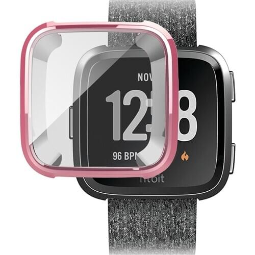 All-inclusive Anti-fall Case for Fitbit Versa/Fitbit Versa SE Watch Screen Protector Protective Cover Shell