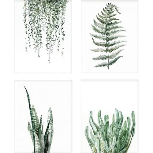 Botanical Posters Plant Prints Canvas Paintings Wall Art for Living Room Decor for Bedroom Aesthetic Boho Wall Decors