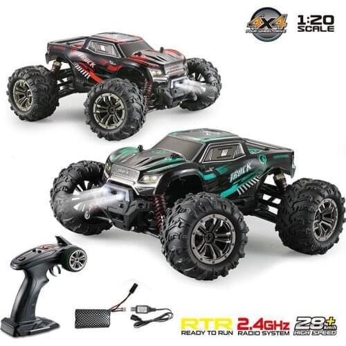 RC Car 1:20 4WD Brushed Motors Driving Desert Truck Drive Bigfoot Remote Control Car Model Off-Road Speed Vehicle Toys
