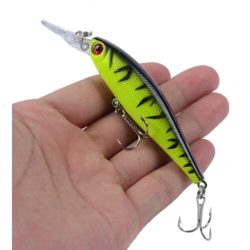 1PCS/ Freshwater Swiming Jig Fishing Lures 100mm/9.4g Artificial Laser Pesca Hooks Fish Wobblers Minnow Hard Bait Fishing Tackle
