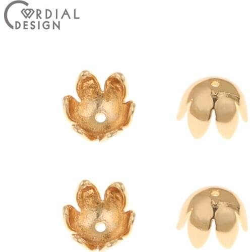 Cordial Design 100Pcs 8*8MM Jewelry Accessories/Charms/Flower Shape/DIY Pendant/Hand Made/Copper/Earring Findings & Components