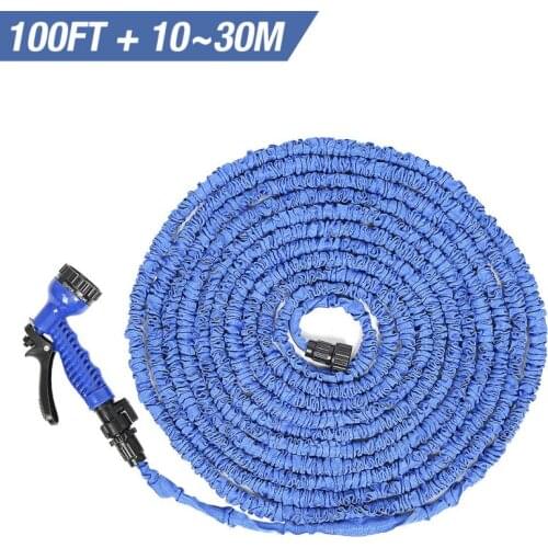 100FT 10-30m Retractable Coil Water Hose Garden Water Hose Car Hose Pipe 7 Kinds Of Splashes Mode Garden Watering With Spray Gun