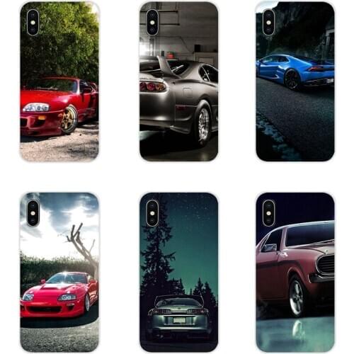 Silicone Cover Bag For Xiaomi Mi4 Mi5 Mi5S Mi6 Mi A1 A2 5X 6X 8 9 Lite SE Pro Mi Max Mix 2 3 2S awesome Super Cars red car tuned