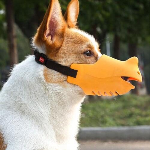 Anti Barking Silica Gel Dog Muzzle for Small Large Dogs Adjustable Pet Mouth Muzzles for Pet Dogs Nylon Straps Dog Accessories