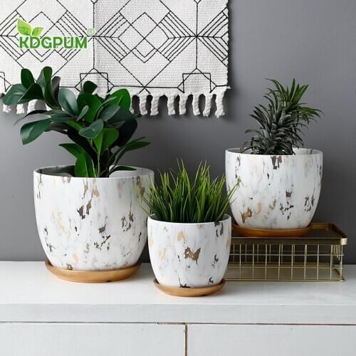 Modern Handmade Ceramic Vase Creative Marble Pattern Art Flower Pot Nordic Style Ins Wind Potted Home Decoration Ornaments