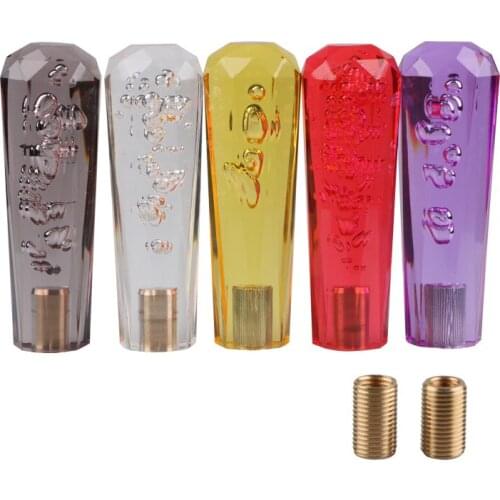 15cm Car Universal Acrylic Crystal Bubble Shift Knob Gear Knob for AT/MT Car Stick Lever Head Shift Gear Diamond Handball