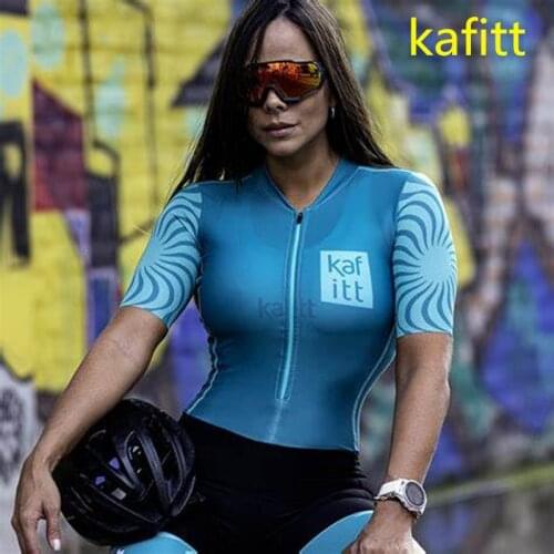 2020-KAFITT-Cycling Womens One-piece Skirt Cycling Wear Little Monkey Bike Set 9DGEL Cushion Tight Workwear