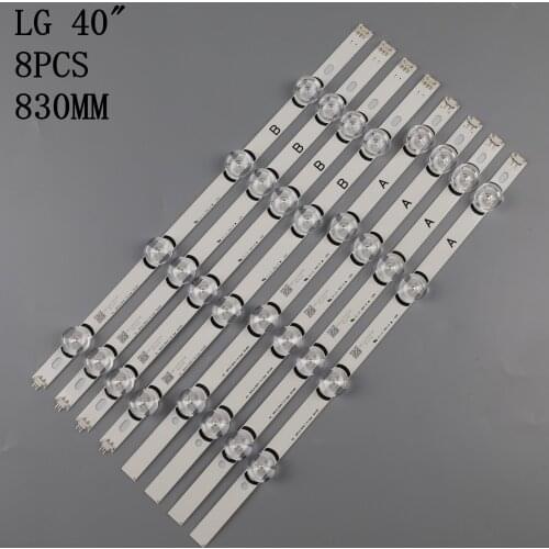 1kits=8pcs LED Backlight tira leds Para LG 40 8 "TV 40LF630V SVL400 HC400DUN-VCKN1-211X VCKN5-214X 40LH5300 DRT4.0 40