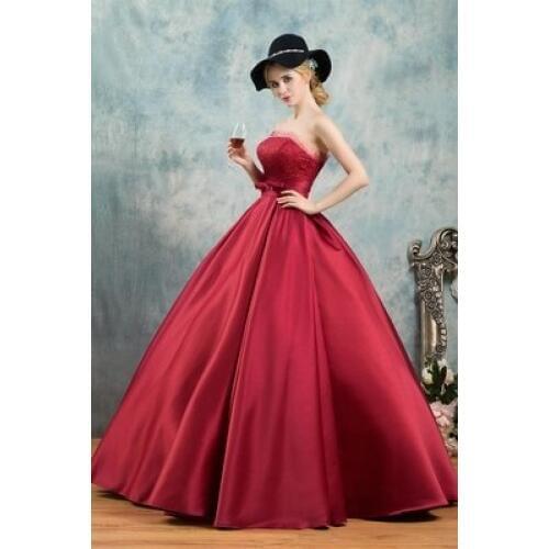 100%real wine red/blue matte satin medieval dress Renaissance Gown queen costume Victorian /Marie Antoinetten belle Ball