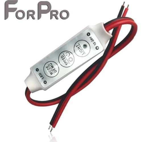 100PCS DC 12V 144W Mini Sinlge Color 3528 5050 Strip LED Controller Dimmer