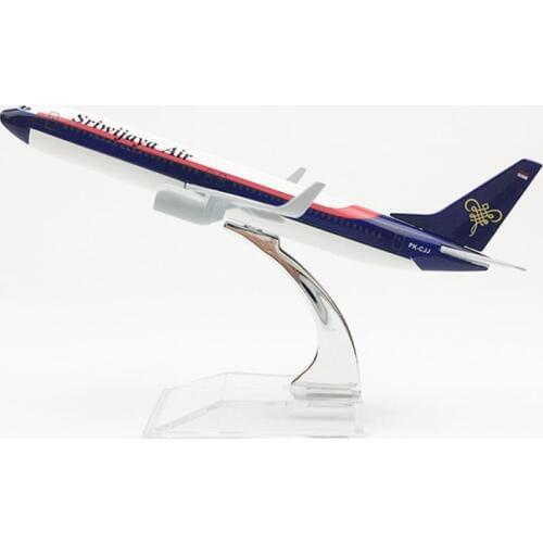 16CM 1/400 SCALE Boeing B737 Sriwiiava Air airlines airplane model toys aircraft diecast plastic alloy plane gifts for kids