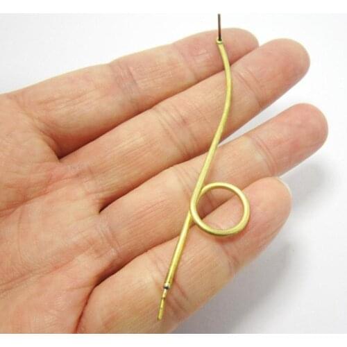 Brass earrings 75.5x13.4mm Brass drop earrings connector Brass wire earlobe pendant findings R896