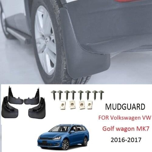 FOR Volkswagen VW Golf Wagon MK7 2016-2017 Mud Flap Fender Mud Flaps Guard Splash Flap Mudguards Car Accessories 4PCS