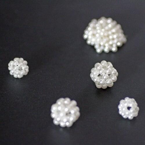 6pcs 2020 Vintage Earrings for Women Statement pearl Ball Fashion pendant Charm pearl Ball Earrings Diy Jewelry Accessories