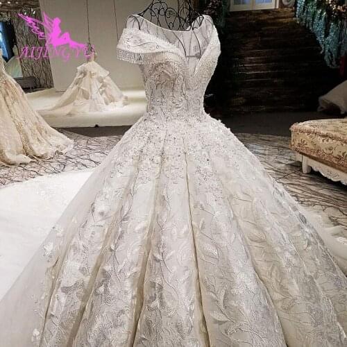 AIJINGYU Simple Wedding Dresses 2021 2020 Marvel Beads Hot Fashionable Ball Gown Plus Size Gowns Xiamen Wedding Dress