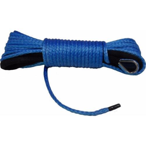 Free Shipping Blue 5mm*15m Synthetic Rope 4500lbs,Synthetic Winch Cable,Off Road Rope,Boat Winch Rope