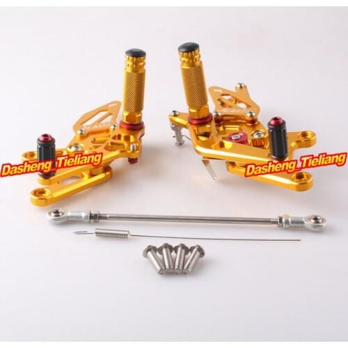 For Honda CBR 250RR Rearset Footrest Foot Pegs 2010 2011 2012 2013 2014 Adjustment Rider CNC Alumium