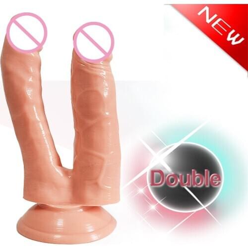 Double Thick Glans Dildo Realistic Stiff Skin Feel Gode Strapon Penis Huge Dick Erotic Lesbian Adult Erotic Anal Sex Toy Product