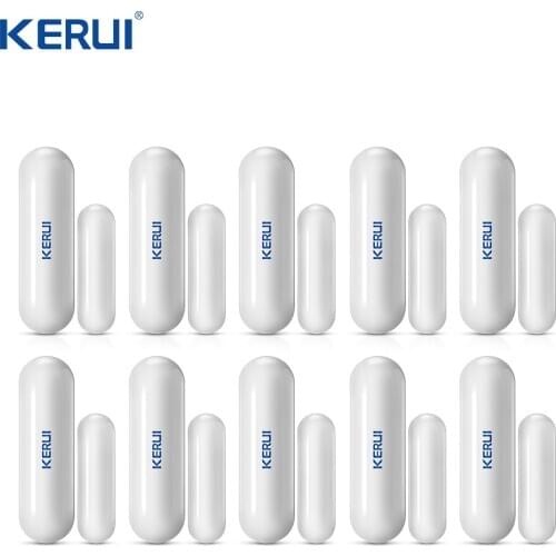 KERUI 10pcs D026 Wireless Door Sensor Gap Window Magnetic Detector Door Open Reminder 433MHz For Home Security Alarm System