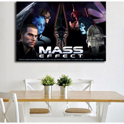Mass Effect Animated Wallpaper Canvas Painting Print Bedroom Home Decor Modern Wall Art Oil Painting Poster Picture Framework HD