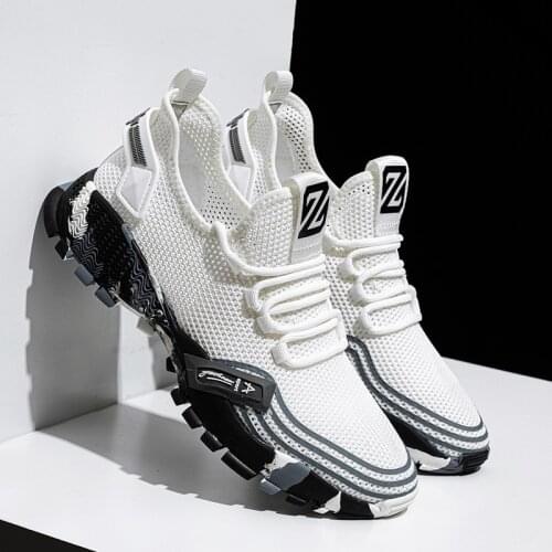 Shoes Mens Spring and Summer 2021 New Casual Sports Shoes Running Breathable Coconut Shoes Flying Woven Mens Shoes