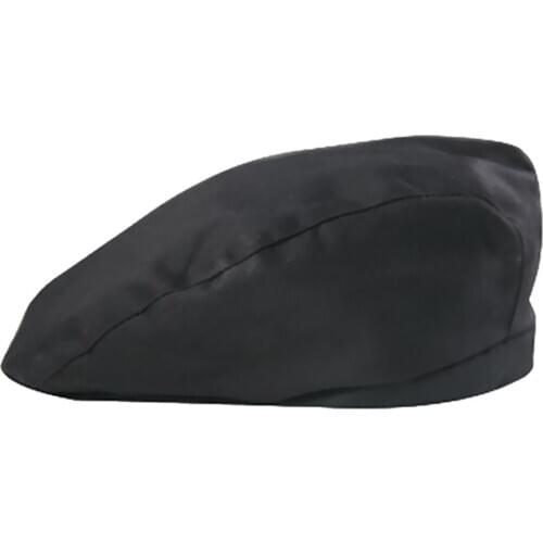 Soft Skin-friendly Fabric Design Cotton Chef Hat Cotton Cook Cap Baker Hat for Kitchen Restaurant Bartender Black