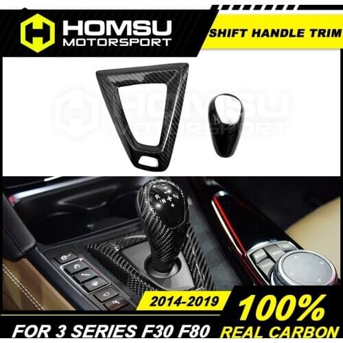 For BMW 1 2 3 4 5 6 7 series Carbon Fiber shift knob cover trim for x5 X6 series speed shift knob head cover for F20 F30 F32 F10