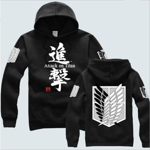 2017 new japanese anime attack on titan cosplay jackets Costume coats Hoodie Autumn Warm coat 6 colors