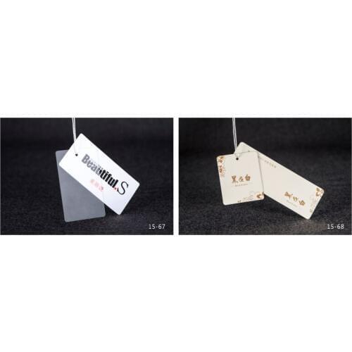 OEM custom logo brand garment clothing printed paper price hang tag for clothing clothes print swing luggage label tag JYYJ110