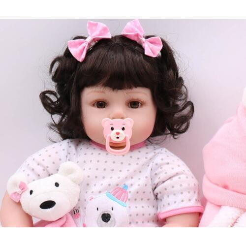 OtardDolls Handmade Reborn Baby Doll Soft Silicone Vinyl Real Touch Newborn 22''/55cm Princess Bebe Reborn Juguetes Brinquedos