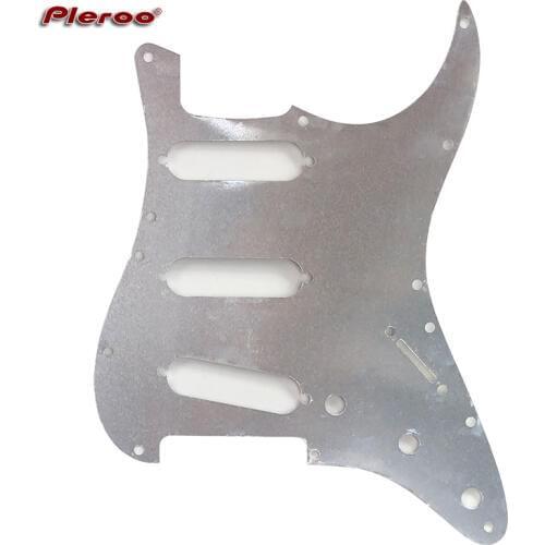 Pleroo Quality DIY guitar parts 1pc 0.3mm Aluminum material ST guitar pickguard fit for SSS Guitar pickguard
