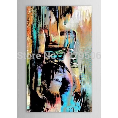 Popular Artwork Artist Handmade High Quality handmade Abstract Lover girl Oil Painting Canvas Abstract Lover Figure Oil Painting