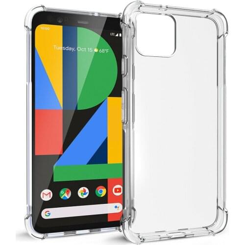 For Google Pixel 1 2 3 3a 4 4a 5 XL Air Cushion Case Clear Crystal Soft Silicon TPU Shockproof Full Protection Phone Back Cover